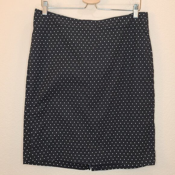 Rafaella Dresses & Skirts - Rafaella Skirt Womens Size 10 Black White Diamond Print Pencil Career Office